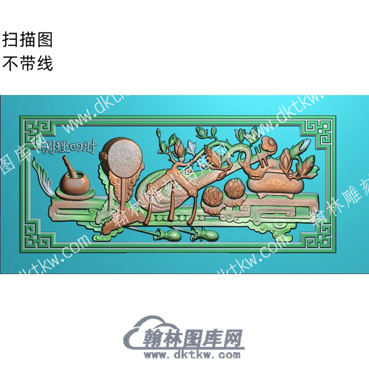 中式博古调理四时鼓琵琶扫描图（ZSBG-072）.jpg