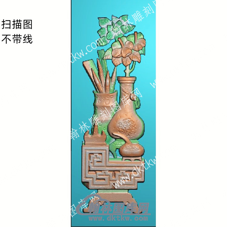 中式博古花瓶扫描图（ZSBG-025）.jpg