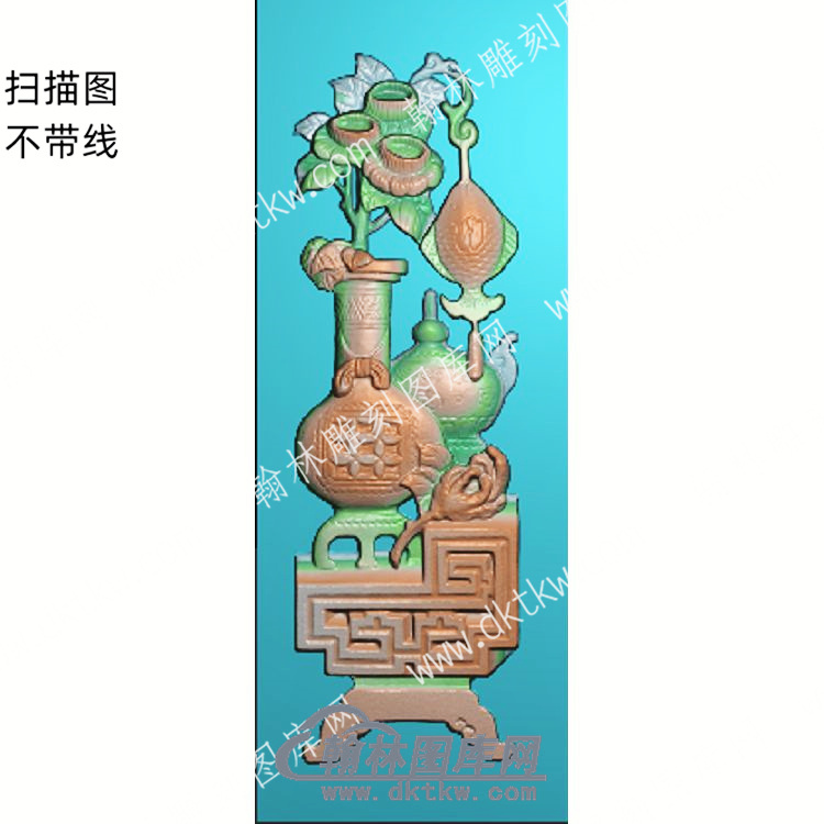 中式博古花瓶扫描图（ZSBG-055）.jpg