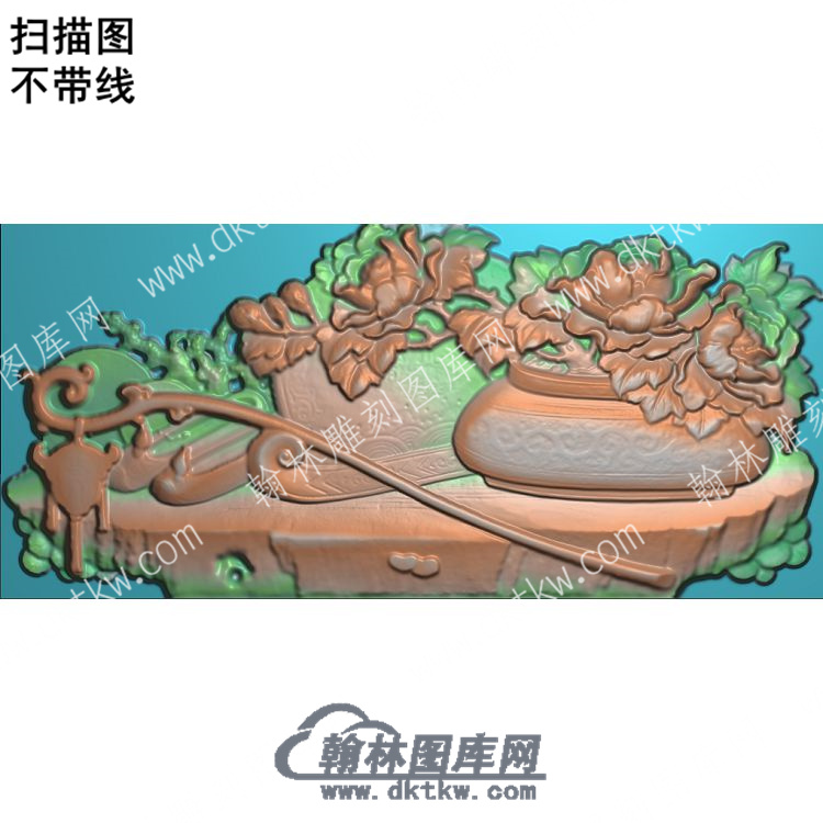 中式博古花瓶鞋扫描图（ZSBG-077）.jpg