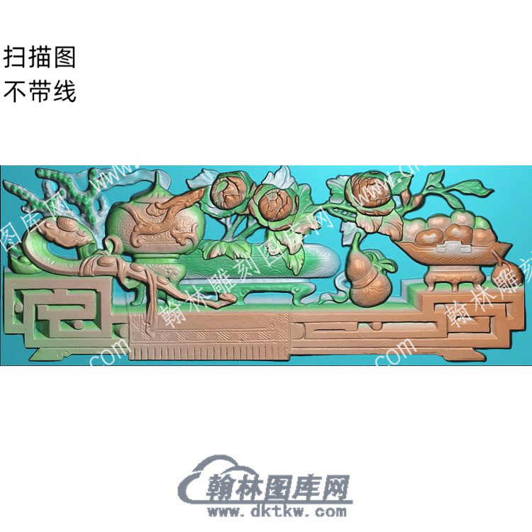 中式博古如意葫芦扫描图（ZSBG-062）.jpg