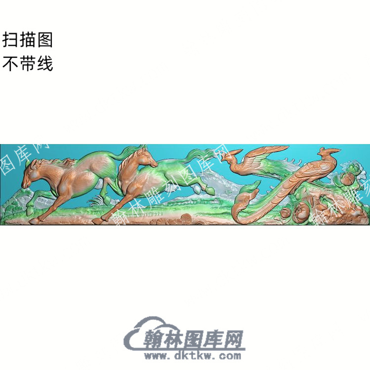 中式凤凰马牡丹扫描图（ZSDW-078）.jpg