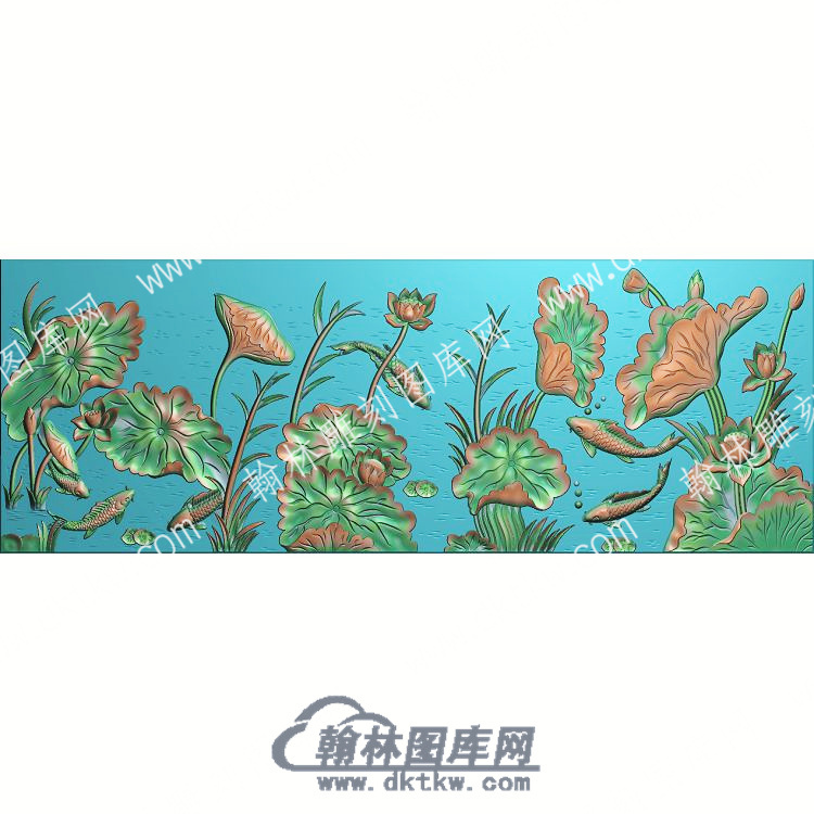 中式植鲤鱼荷叶荷花雕图（ZSZW-044）.jpg