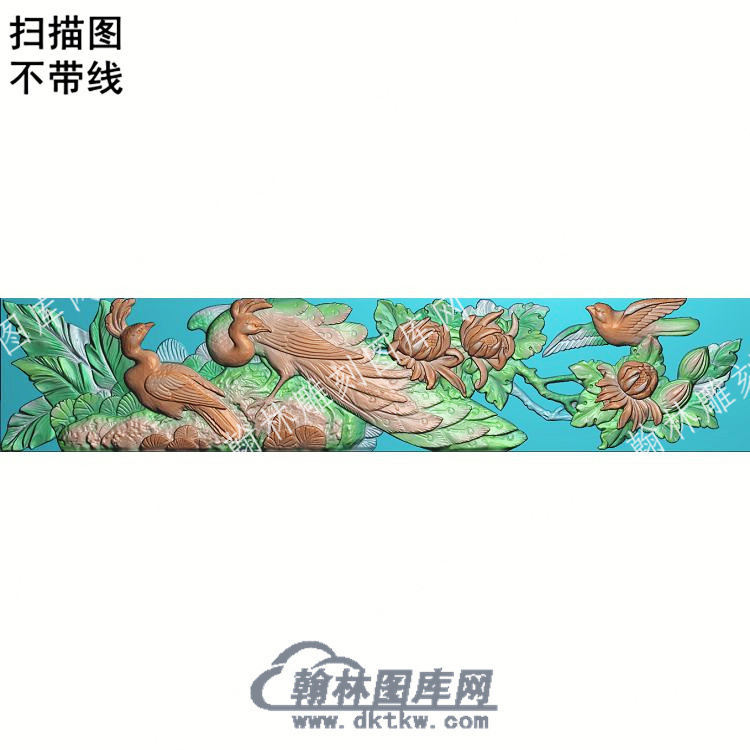 中式凤凰菊花鸟扫描图（ZSDW-180）.jpg