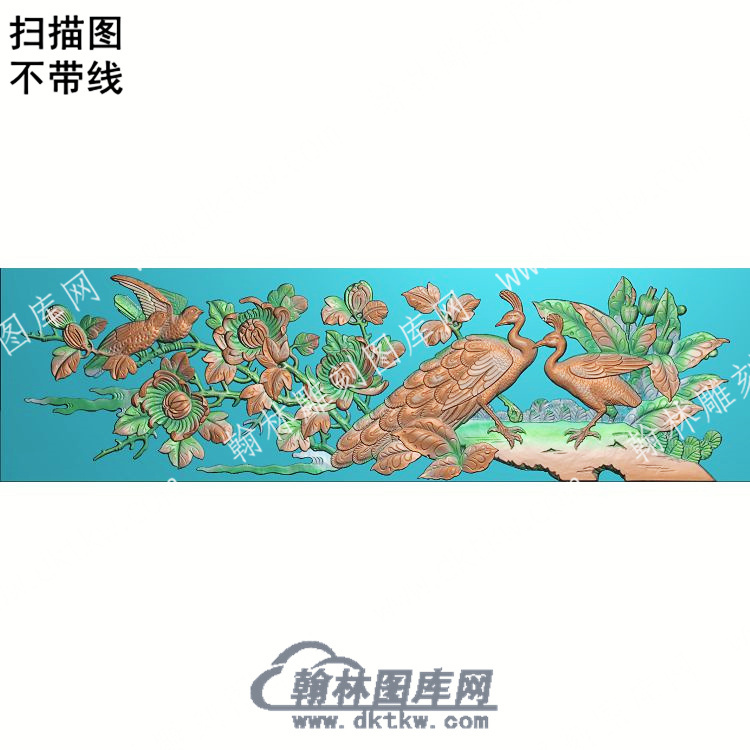 中式凤凰菊花鸟扫描图（ZSDW-250）.jpg
