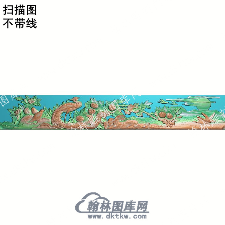 中式花鸟凤凰扫描图（ZSDW-203）.jpg