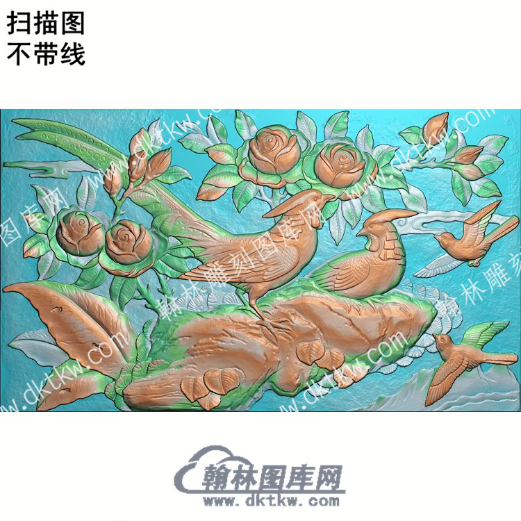 中式锦鸡牡丹鸟扫描图（ZSDW-188）.jpg