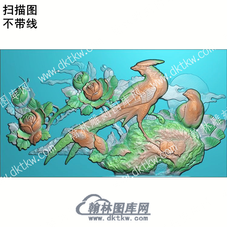 中式锦鸡牡丹扫描图（ZSDW-168）.jpg