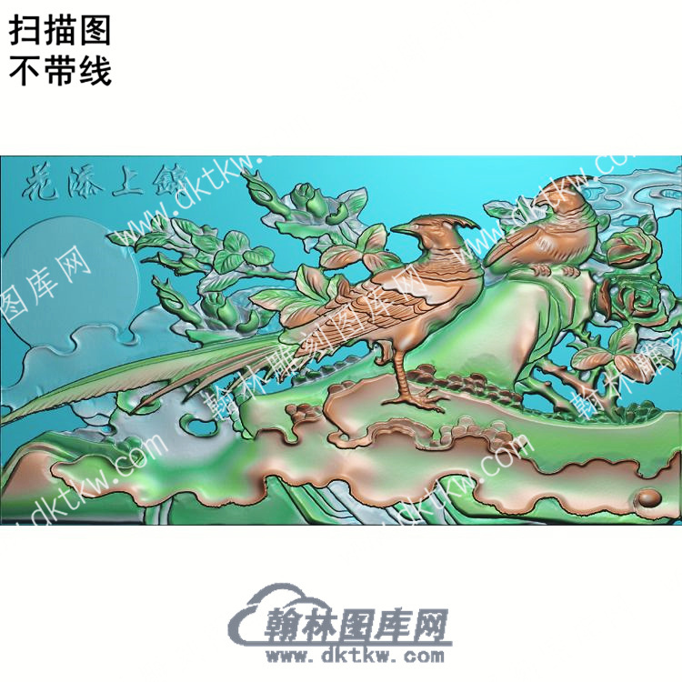 中式锦上添花锦鸡花扫描图（ZSDW-199）.jpg