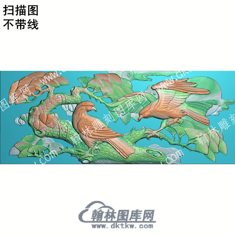 中式松柏鸟扫描图（ZSDW-217）.jpg