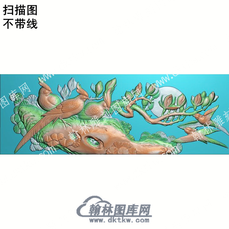 中式鹦鹉花扫描图（ZSDW-223）.jpg