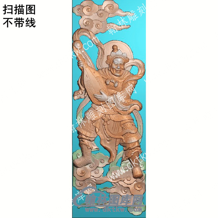 中式四大天王东方持国天王扫描图（ZSRW-033）.jpg