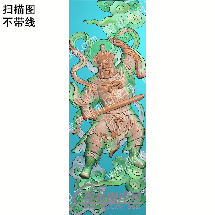 中式四大天王南方增长天王扫描图（ZSRW-032）.jpg