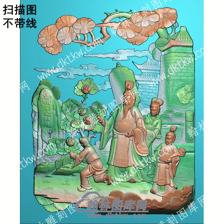 中式唐明皇爱牡丹扫描图（ZSRW-054）.jpg