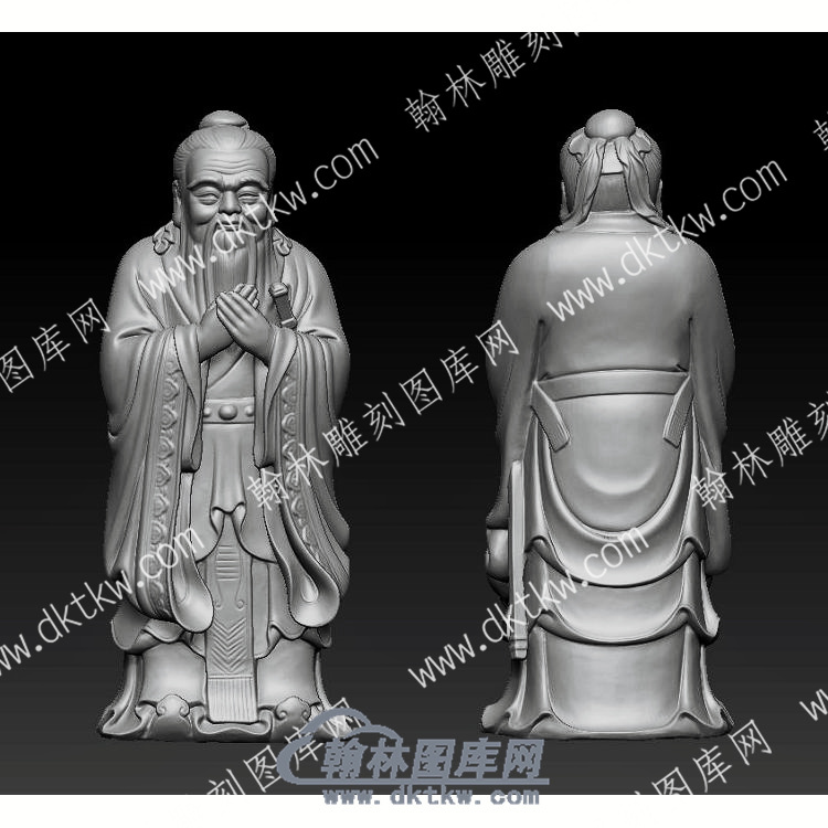 孔子立体圆雕图（YDRW-052）.jpg