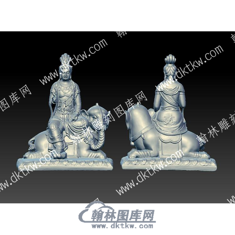 普贤菩萨立体圆雕图（YDFX-025）.jpg