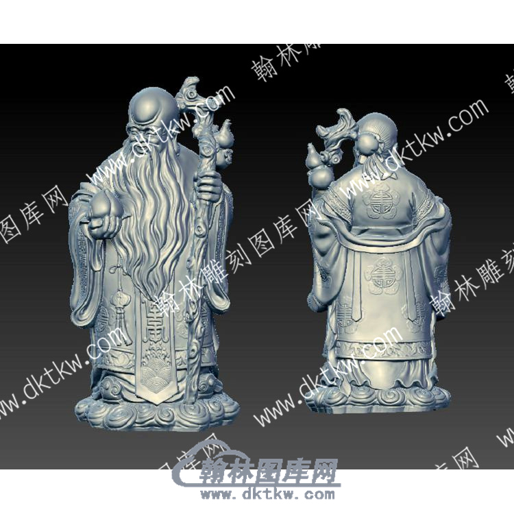 寿星立体圆雕图（YDRW-102）.jpg