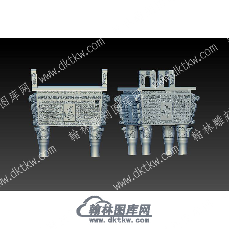 百寿鼎立体圆雕图（YDD-014）.jpg