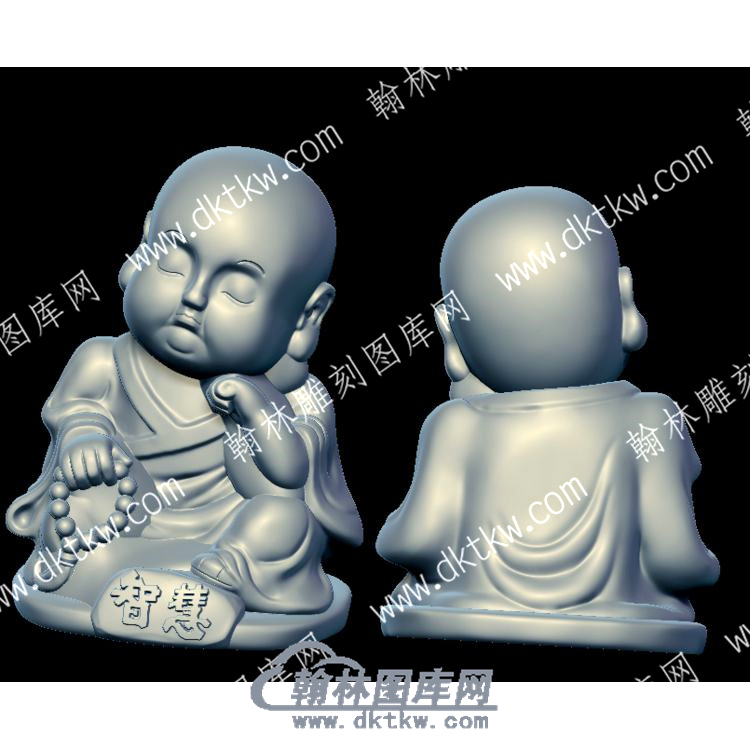 托腮冥想智慧茶宠立体圆雕图（YDCC-023）.jpg