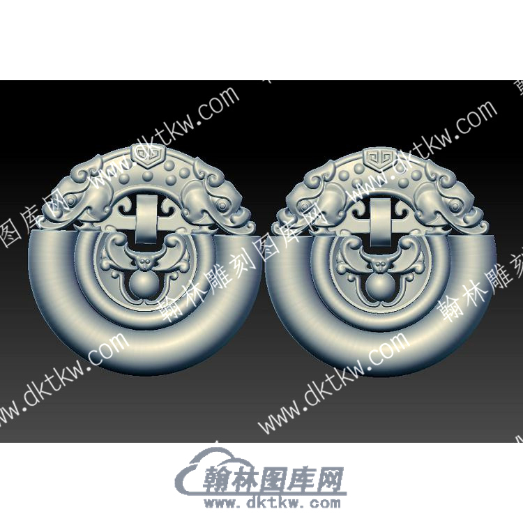 蝙蝠仿古兽貔貅吊坠立体圆雕图（YDDZ-049）.jpg
