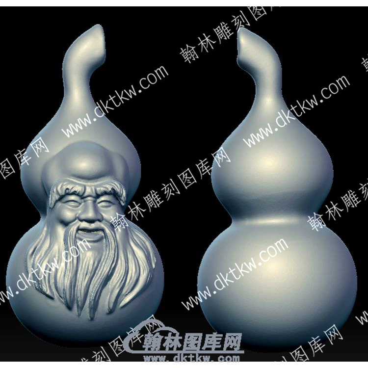 寿星葫芦立体圆雕图（YDHL-004）.jpg