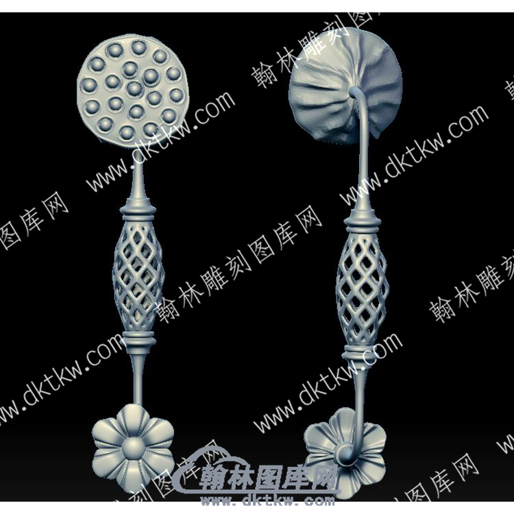 莲蓬如意立体圆雕图（YDRY-021）.jpg