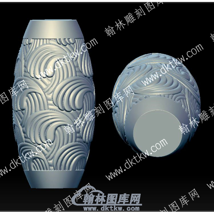 水波纹桶珠立体圆雕图（YDZZ-020）.jpg