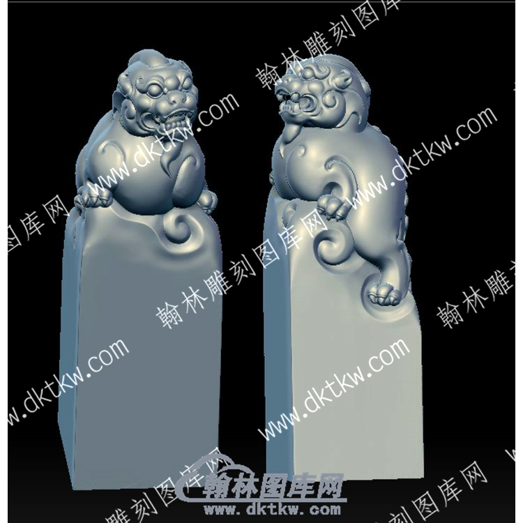 貔貅印章立体圆雕图（YDYZ-001）.jpg