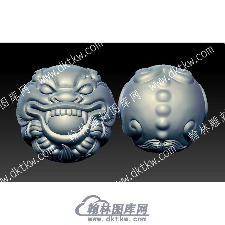 貔貅圆珠立体圆雕图（YDZZ-096）.jpg