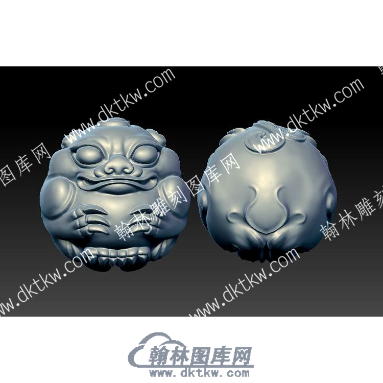貔貅圆珠立体圆雕图（YDZZ-100）.jpg
