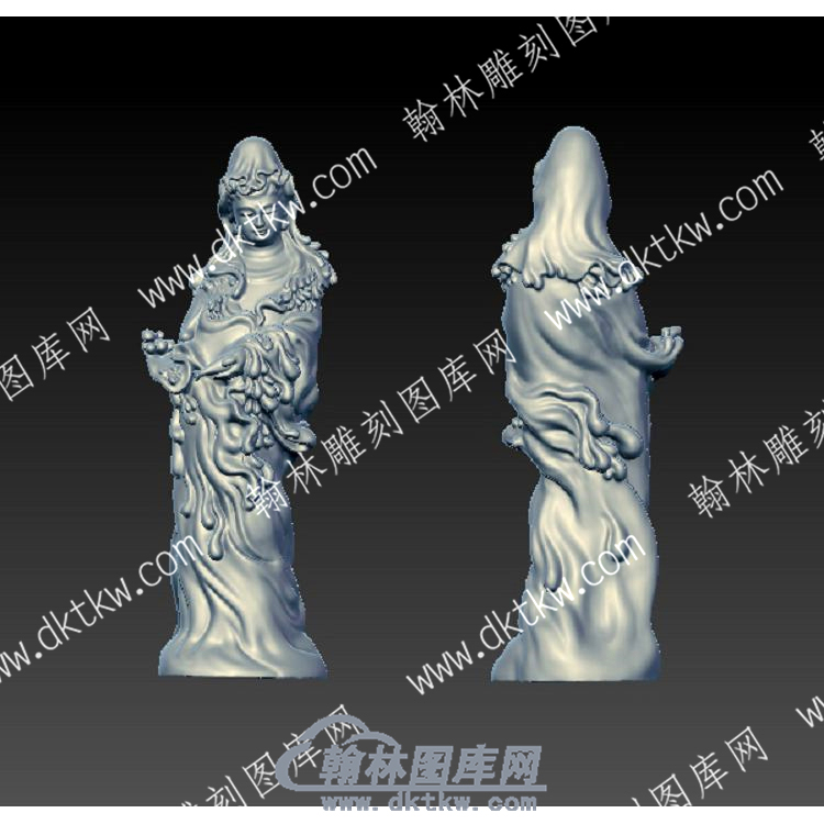 净水观音立体圆雕图（YDGY-012）.jpg
