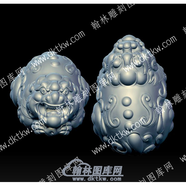 貔貅立体圆雕图（YDDW-085）.jpg