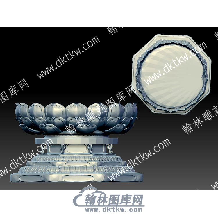 多层莲花台底座立体圆雕图（YDDZ-008）.jpg