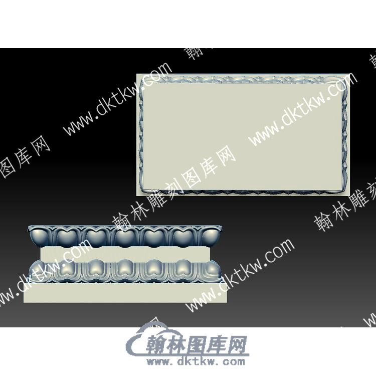 荷花莲花方形底座立体圆雕图（YDDZ-011）.jpg