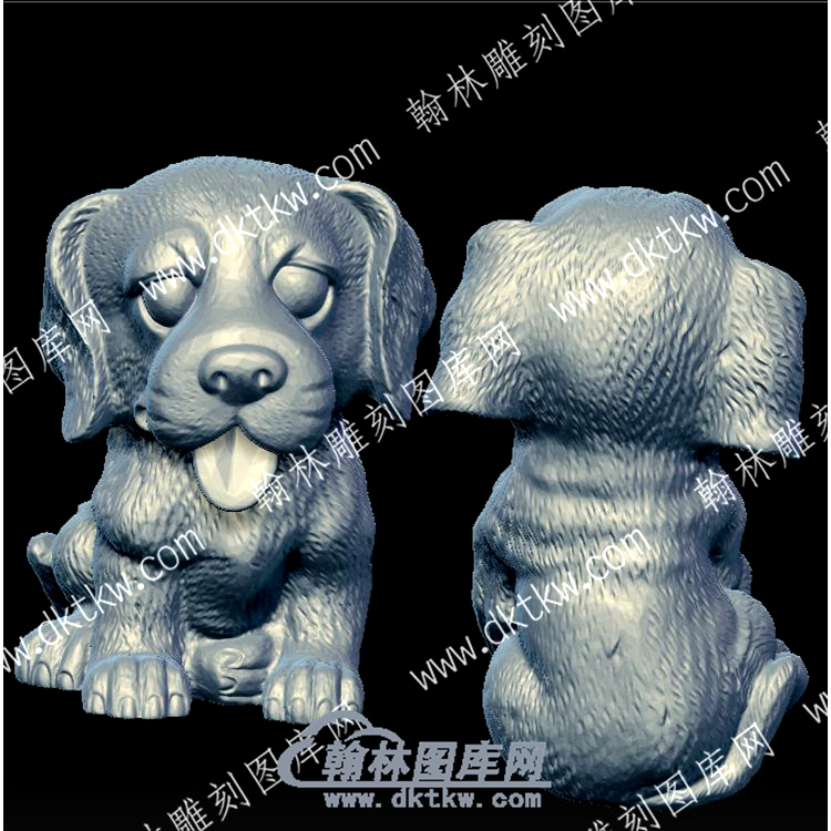 狗立体圆雕图（（YDDW-184））.jpg