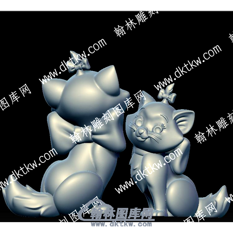 卡通猫立体圆雕图（YDKT-035）.jpg