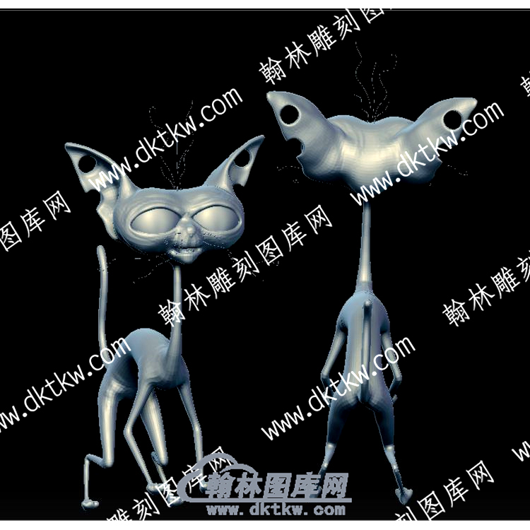 卡通猫立体圆雕图（YDKT-045）.jpg