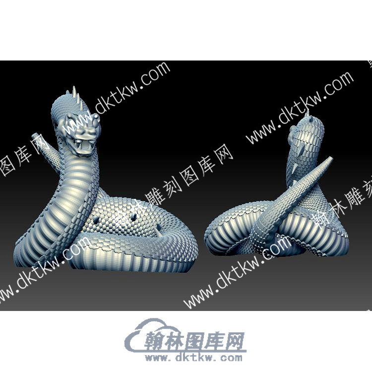 毒蛇立体圆雕图（YDDW-360）.jpg