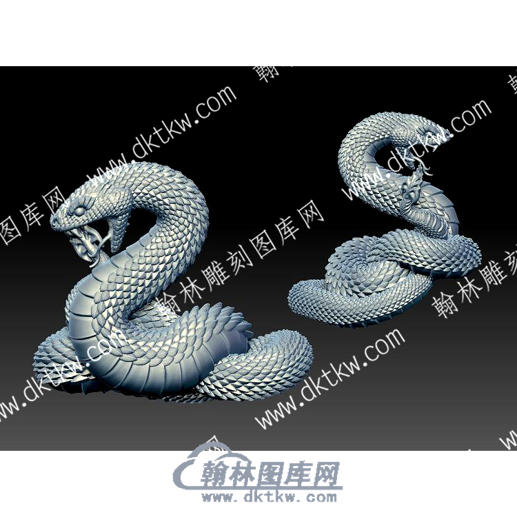 毒蛇立体圆雕图（YDDW-369）.jpg