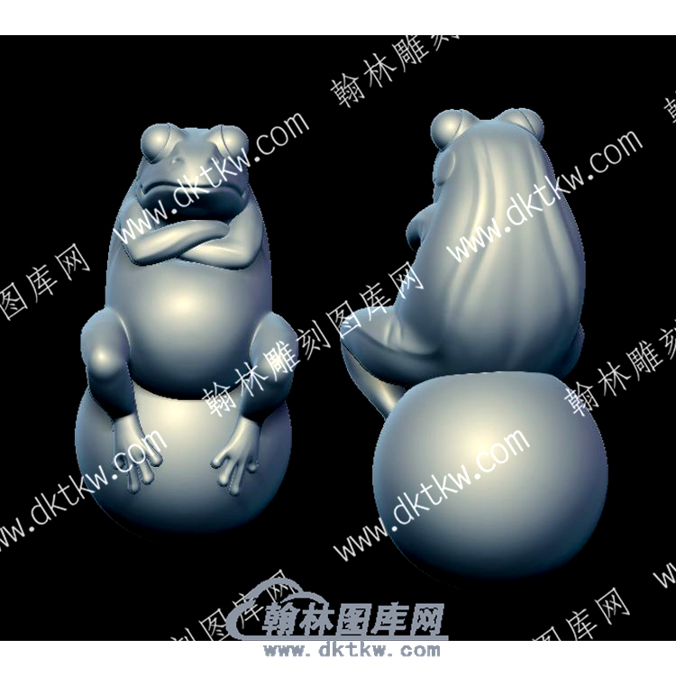 青蛙立体圆雕图（YDDW-298）.jpg