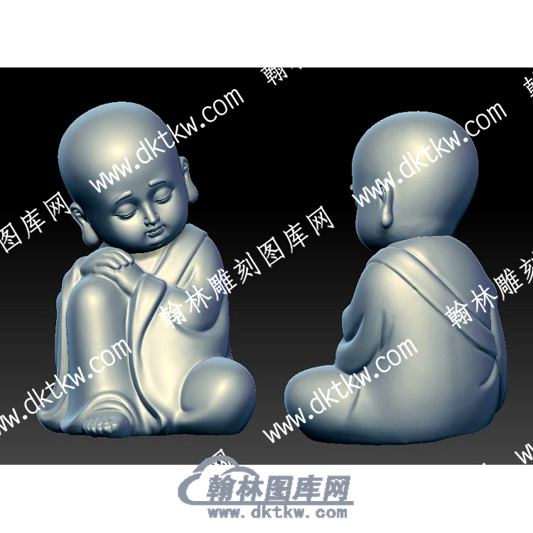 小和尚宝宝佛立体圆雕图（YDFX-076）.jpg