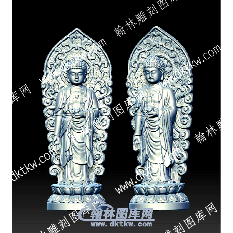 阿弥陀佛佛像立体圆雕图（YDFX-057）.jpg