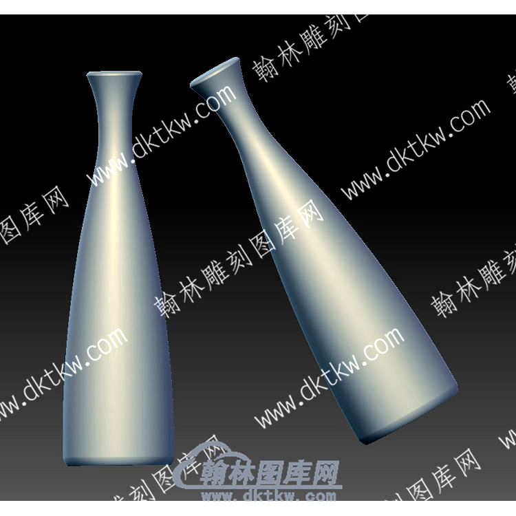 净面花瓶立体圆雕图（YDHP-017）.jpg