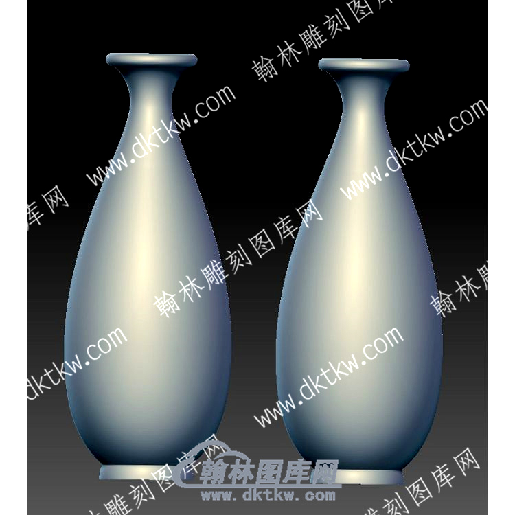 净面花瓶立体圆雕图（YDHP-021）.jpg