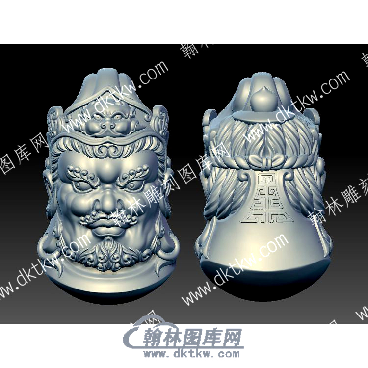 黄财神头立体圆雕图（YDCS-103）.jpg