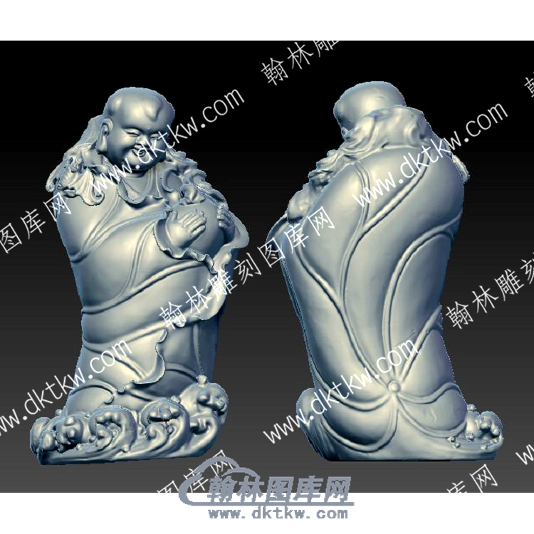 荷叶童子立体圆雕图（YDRW-144）.jpg