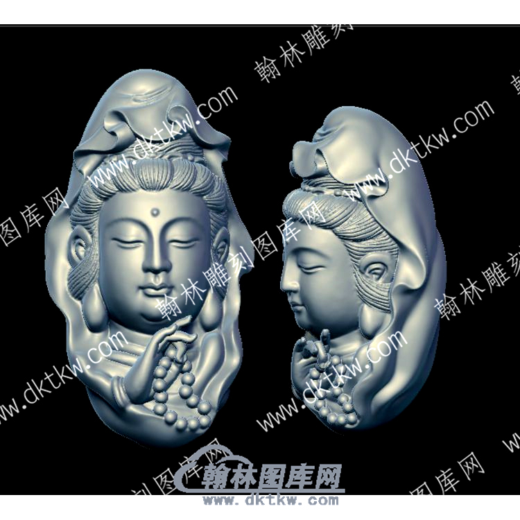 核雕观音珠串立体圆雕图（HDGY-010）.jpg
