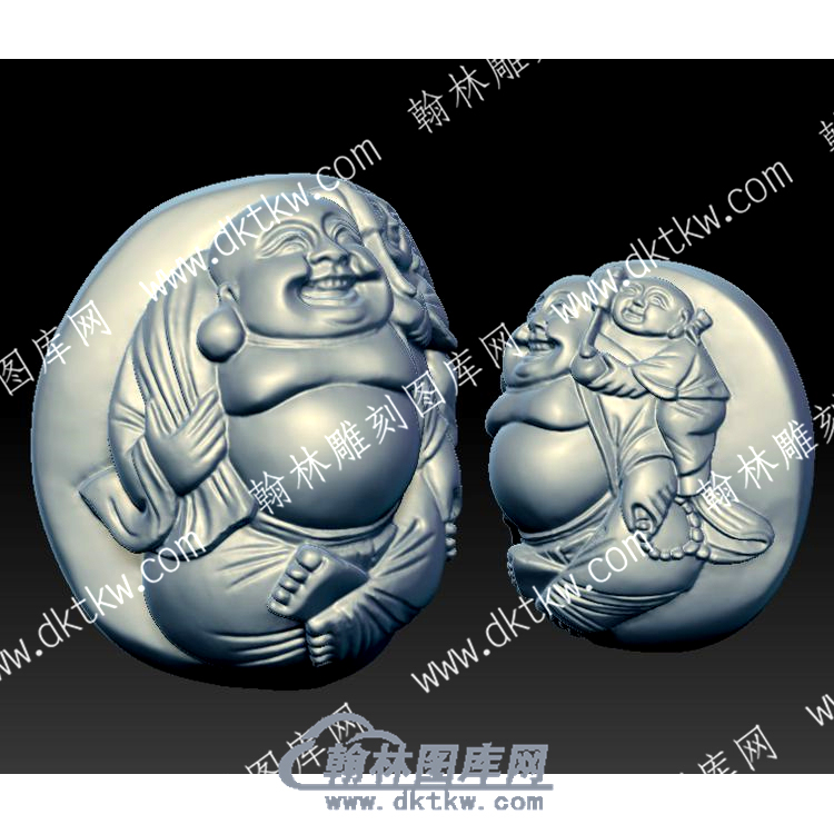 核雕弥勒佛立体圆雕图（HMLF-016）.jpg