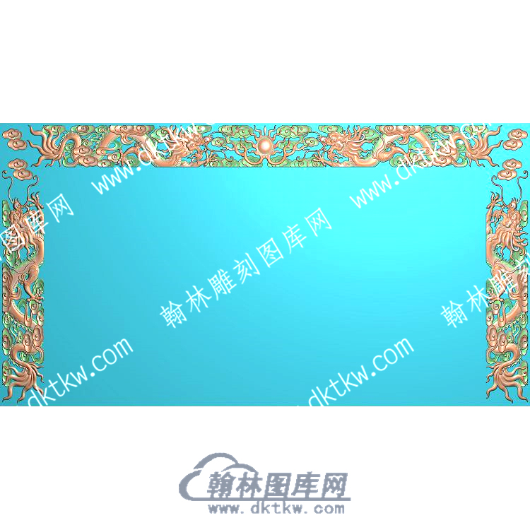 中式祥云双龙精雕图（ZSLF-045）.jpg