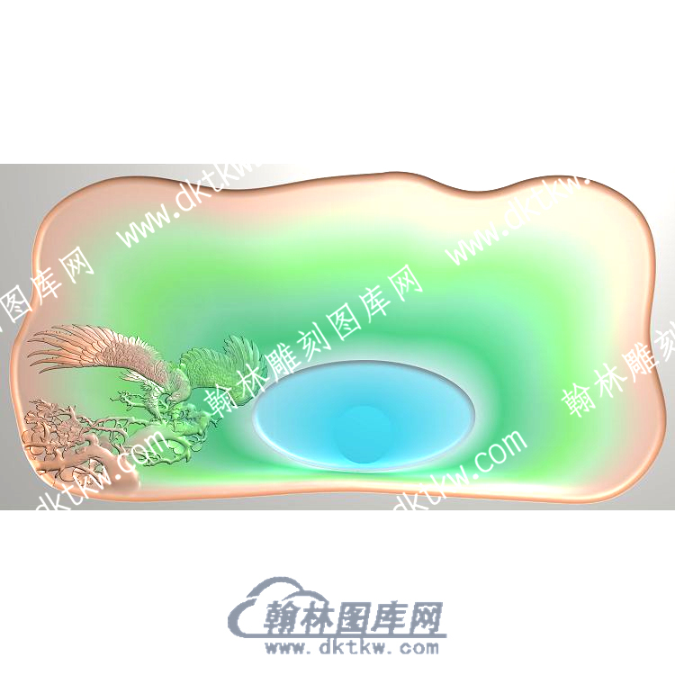 老鹰松树茶盘精雕图（HYCP-001）.jpg